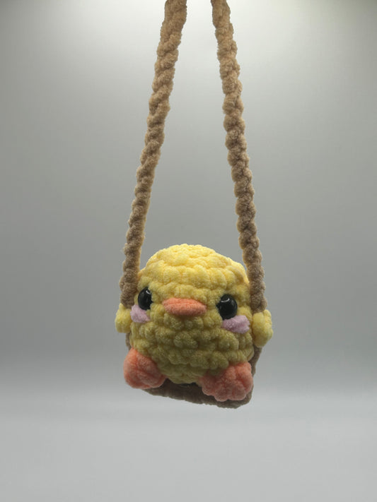Chick on a swing | Car hanger